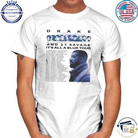 High quality Tshirt with oversize print !. . Drake merch its all a blur